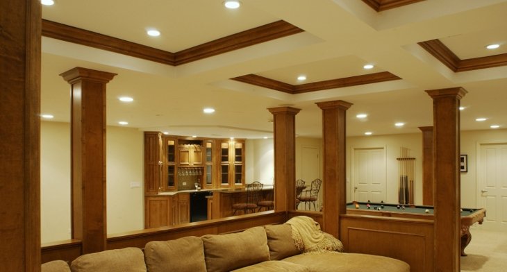 Dropped types of ceilings
