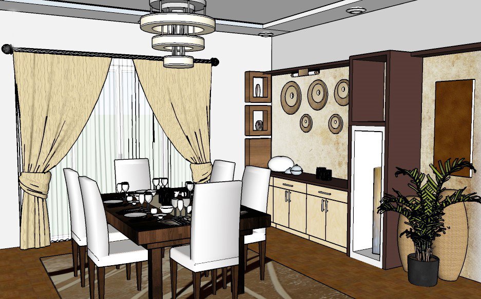 lighting the dining room