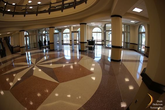 Terrazzo flooring