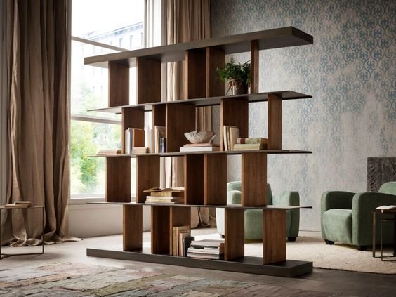 wooden partitions