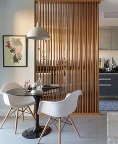 wooden partitions