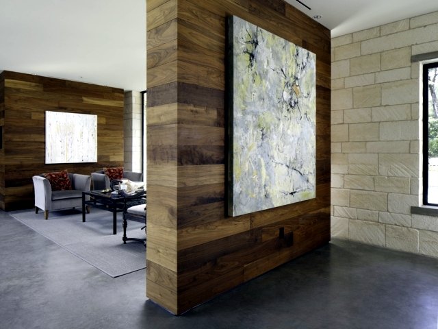 wooden partition