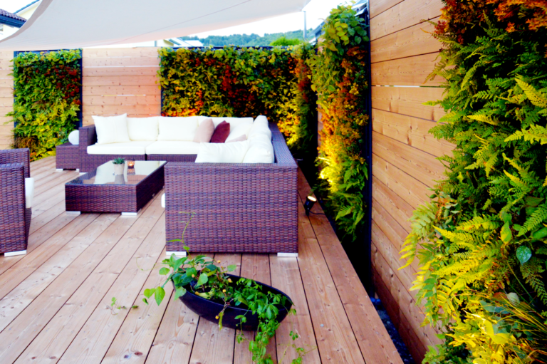 wooden partition