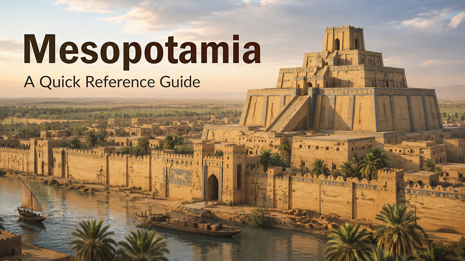 Mesopotamia – A Quick Reference Guide With Its 4 Architectural Masterpieces