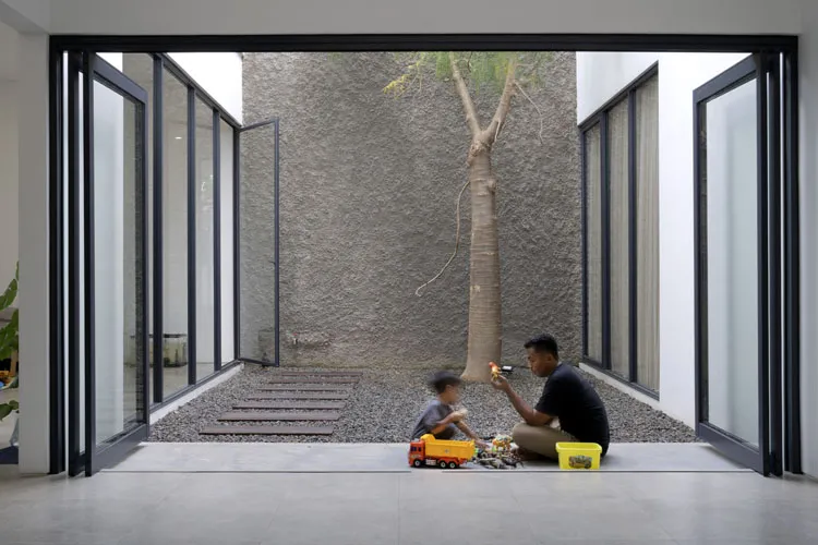 Courtyards in houses