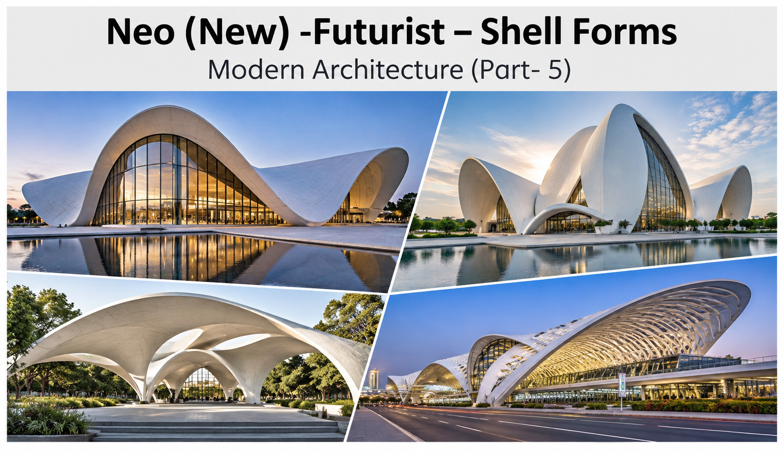 Neo-Futurist – Shell Forms (Modern Architecture)