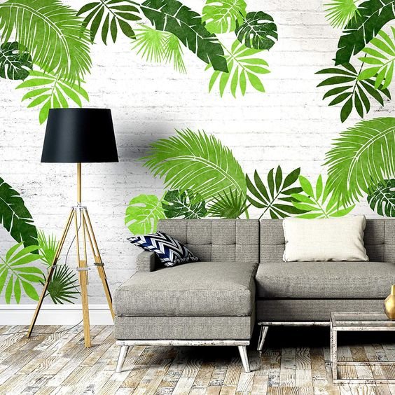 Botanical Wall Stencil Ideas