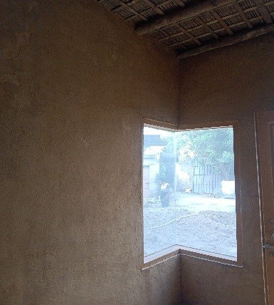 Cow dung as a building material