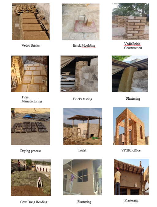 Cow dung as a building material