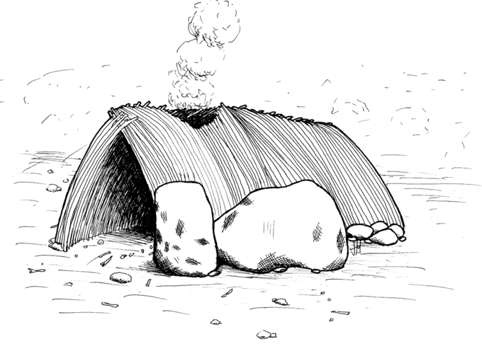 terra amata hut