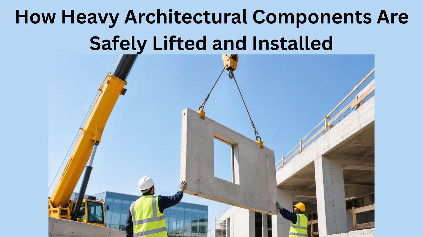 How Heavy Architectural Components Are Safely Lifted and Installed